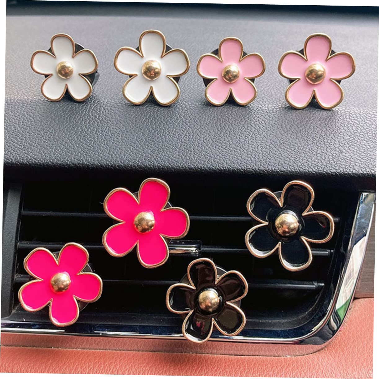 ULTECHNOVO 30stücke Teiliges Blumen-lüftungsclip Auto Hochwertiger Dekorationsclip Aus Einfache Installation Fröhliche Farben Für Auto-innenraum-design Für