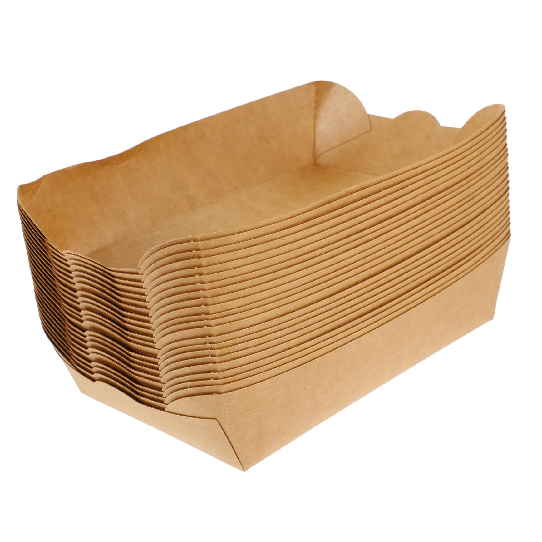 Mobestech Scatole di Carta Kraft per Cibi Fritti, 100 Pezzi, Antiolio