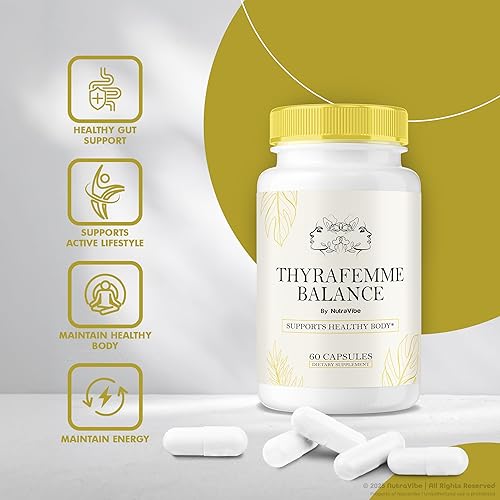 Miniatura 5 de ThyraFemme Balance - Fórmula prémium con ingredientes naturales para apoyar la energía, el equilibrio femenino y el estilo de vida activo  Pastillas