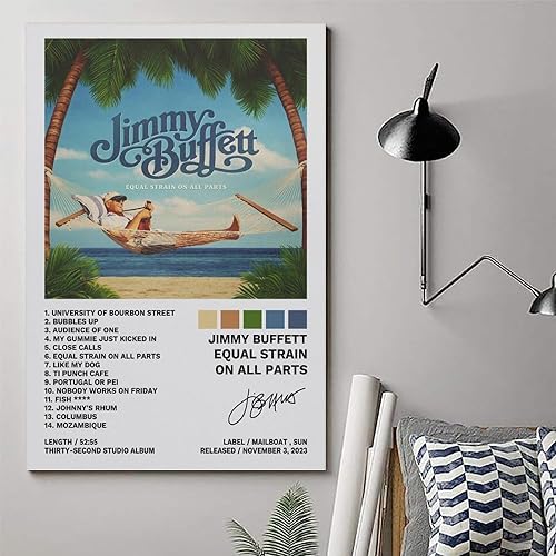 Miniatura 5 de Jimmy - Póster de Buffett con igualdad de tensión en todas las partes, pintura decorativa, lienzo, pósteres de pared e impresión artística moderna