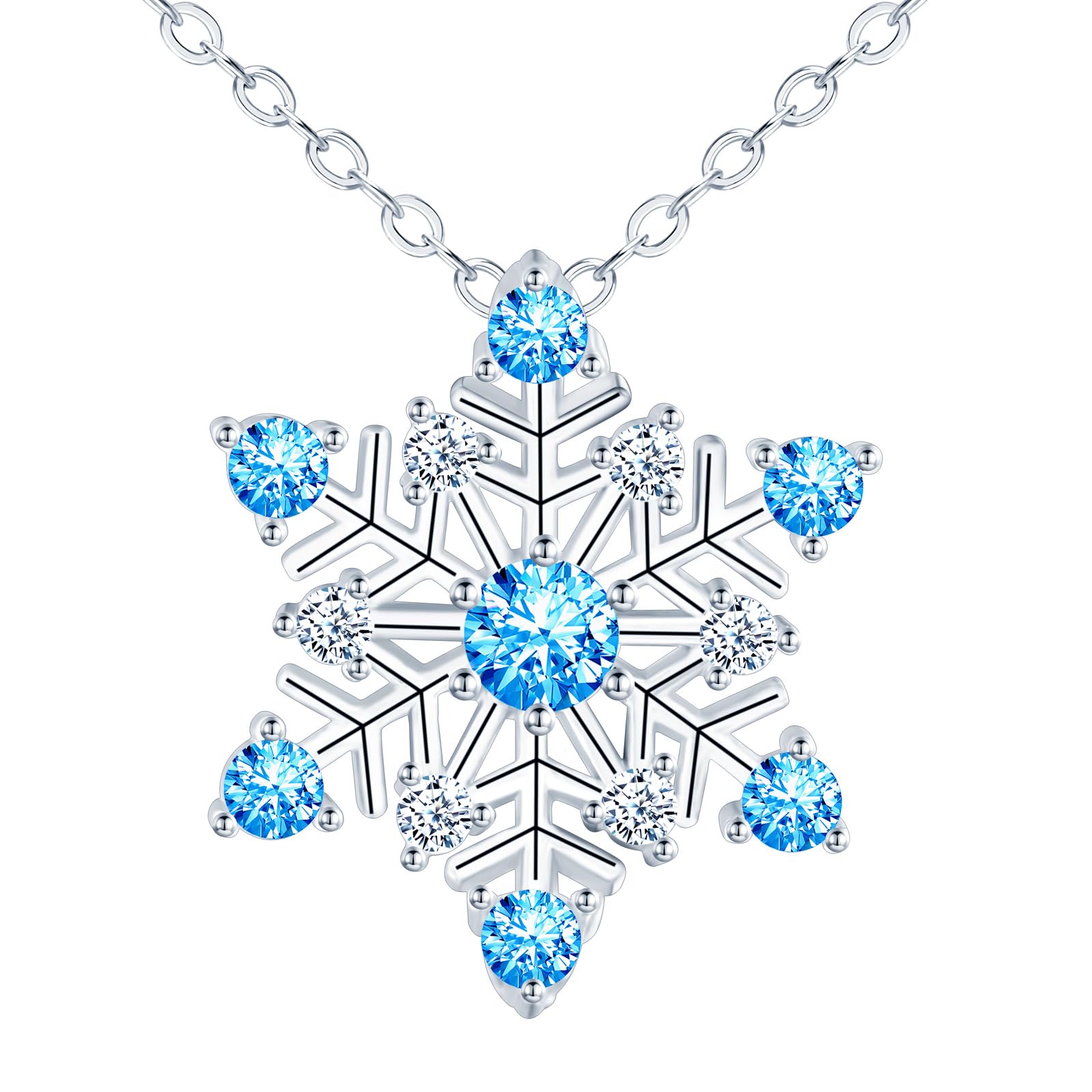 Sneeuwvlok ketting zilverkleurig - Kerst ketting - Miracle Christmas