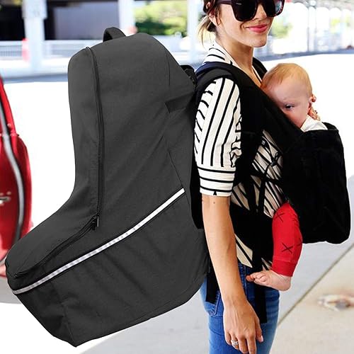 Miniatura 7 de Teamoy Bolsa de viaje para asiento de automóvil, bolsa de control para puerta de asiento de automóvil con asa superior y cintas reflectantes, fundas