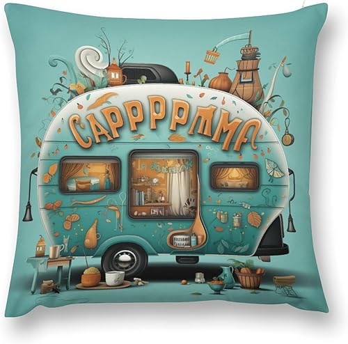 Miniatura 2 de HighonHi Funda de cojín cuadrada de 20 x 20 pulgadas, fundas de almohada suaves y cuadradas para sofá, fundas de cojín abstractas de montaña de