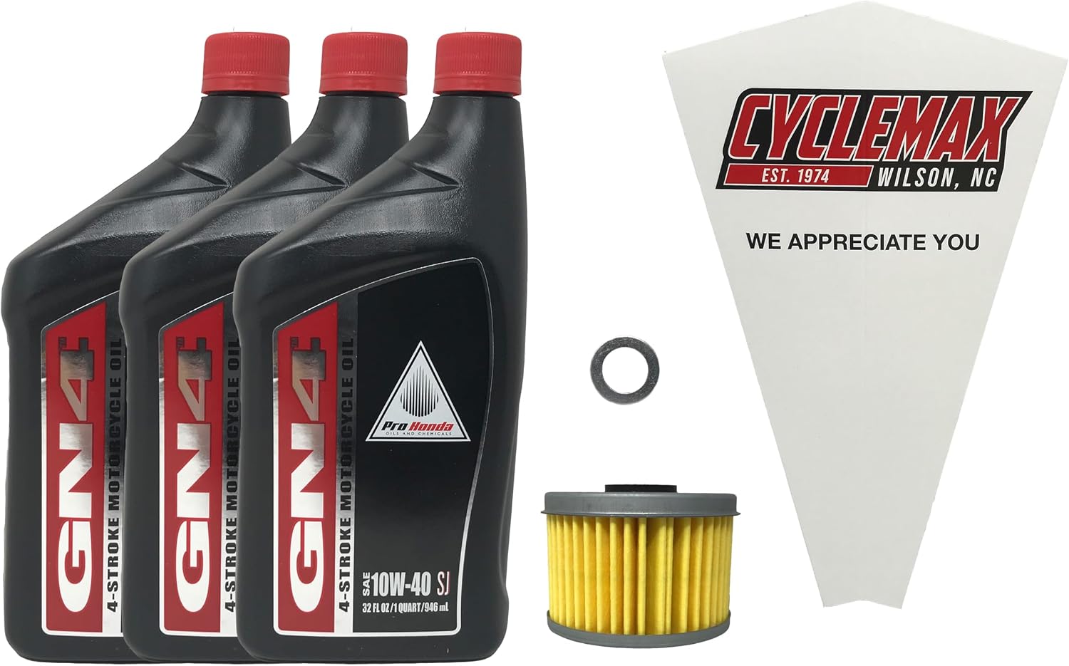 Cyclemax Oil Change Kit compatible with 2000-2006 Honda TRX 350 TRX350 Rancher ATV