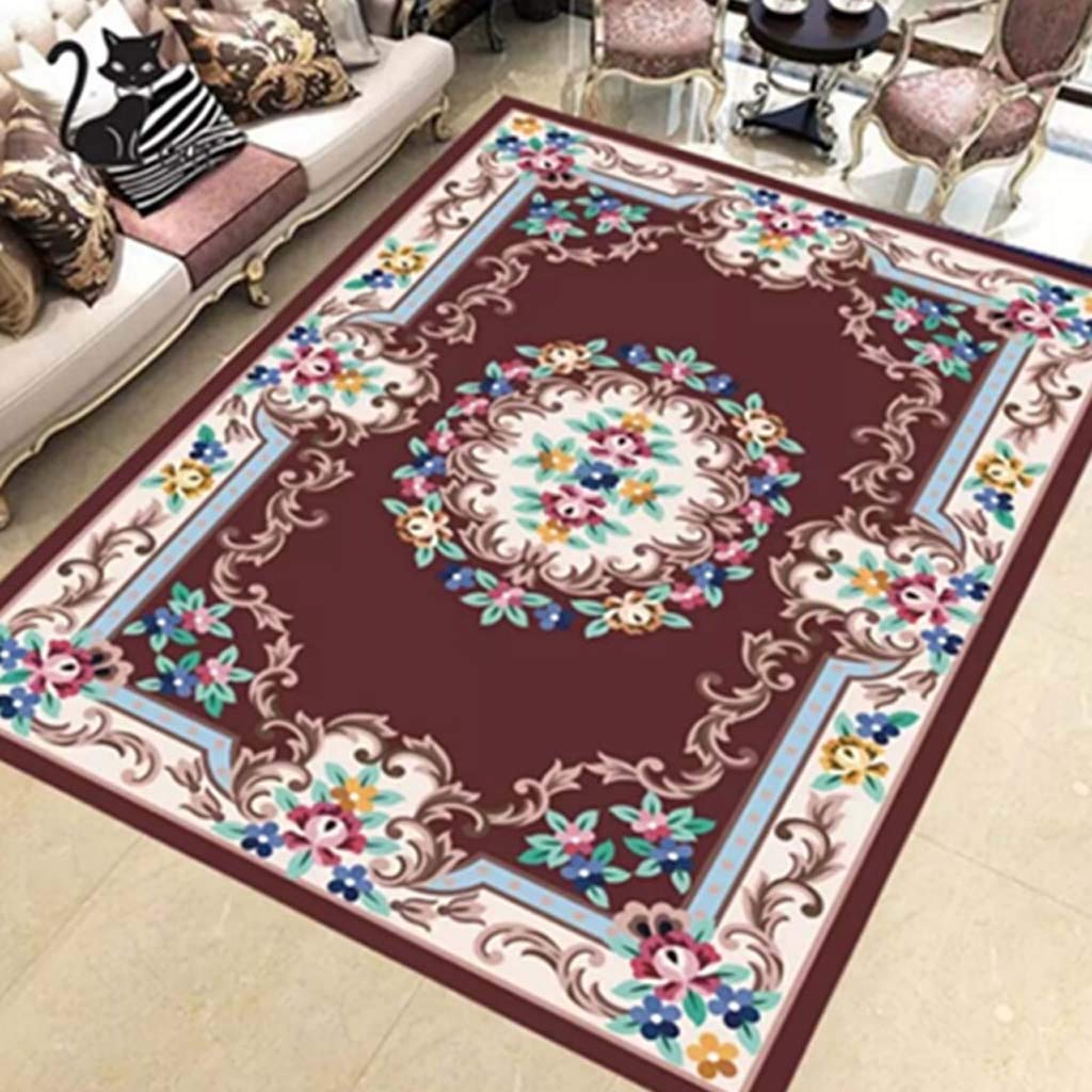 Tapis européen de chambre élégant pour un canapé chaleureux