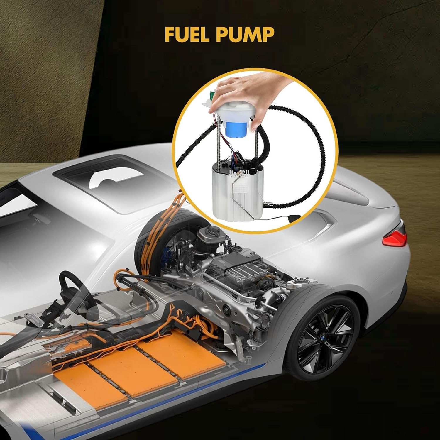 OCPTY Fuel Pump Electric Module Assembly Replacement for Buick for Encore 2013-2015 L4 1.4L Petrol AWD for Buick for Encore 2016 L4 1.4L Petrol AWD 13577815, 13516865, 13592484