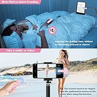 Vista 5 de LANGREE Remote Page Turner for Kindle Paperwhite Oasis Kobo eReaders, Kindle Accessories, Page Turner Clicker for ipad Tablets Phone Reading Novels