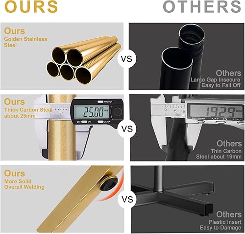 Miniatura 2 de Perchero de metal, moderno perchero independiente, resistente soporte de árbol con base cruzada, percheros dorados, árbol de pasillo para ropa,