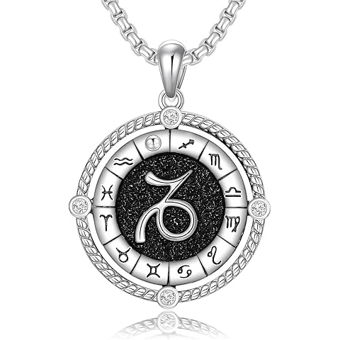Zodiac Necklace 12 Constellation Horoscope Astrology Pendant Necklace 925 Sterling ...