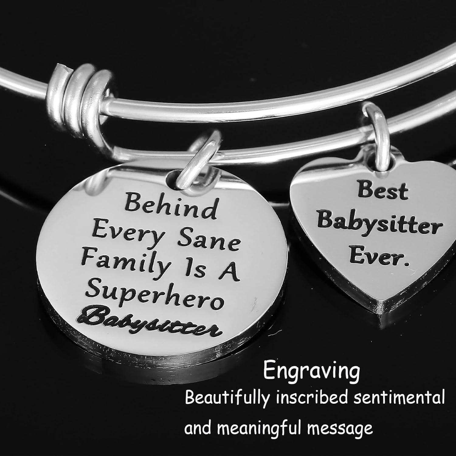 Kivosliviz Babysitter Gifts Bracelet for Women Female Best Babysitter Gift Ideas for Nanny or Caregiver Bracelets Jewelry Babysitters Bracelet image 3