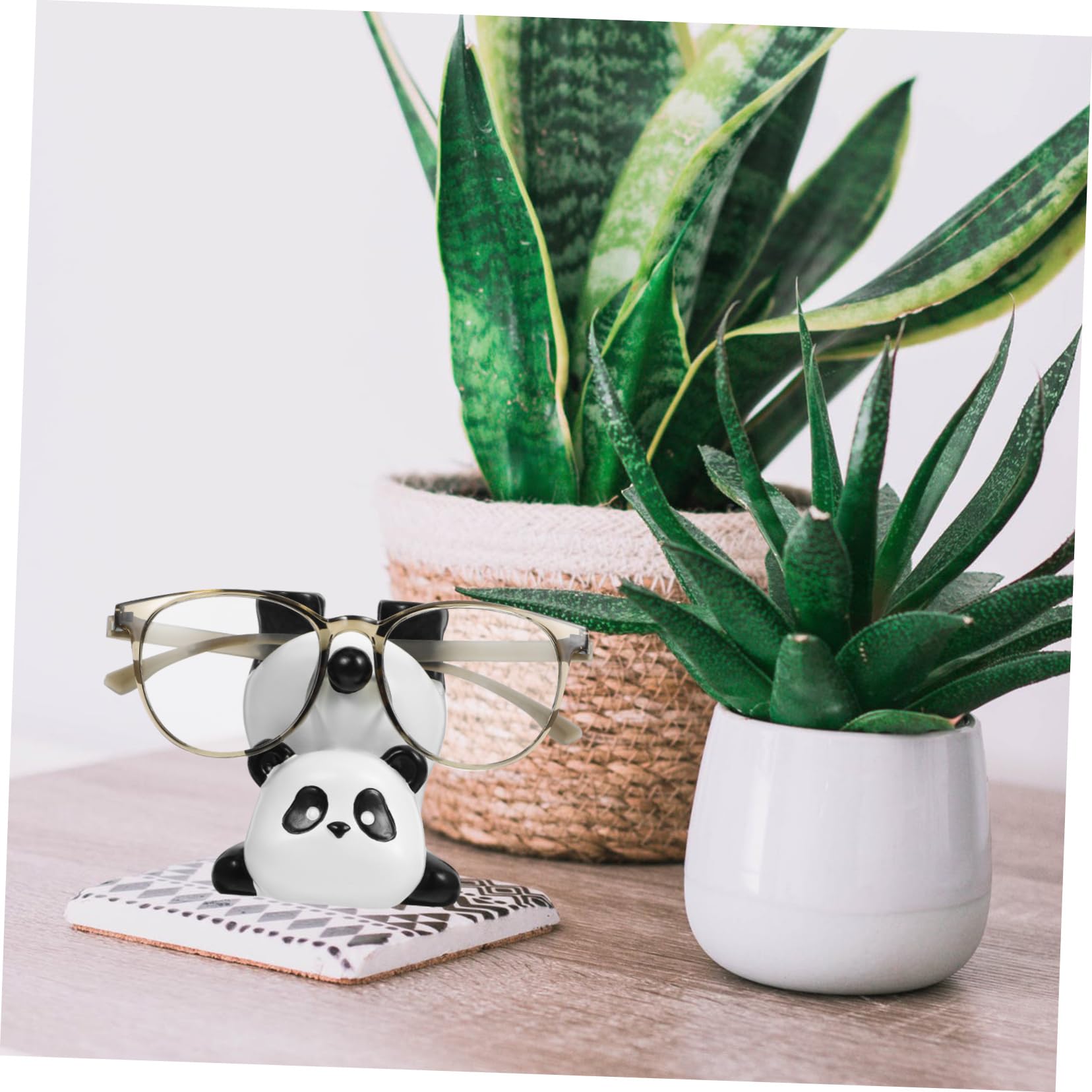Porte-lunettes En Résine En Forme De Panda - Support Mignon Pour Lunettes De Soleil Ou De Vue - Décoration Maison