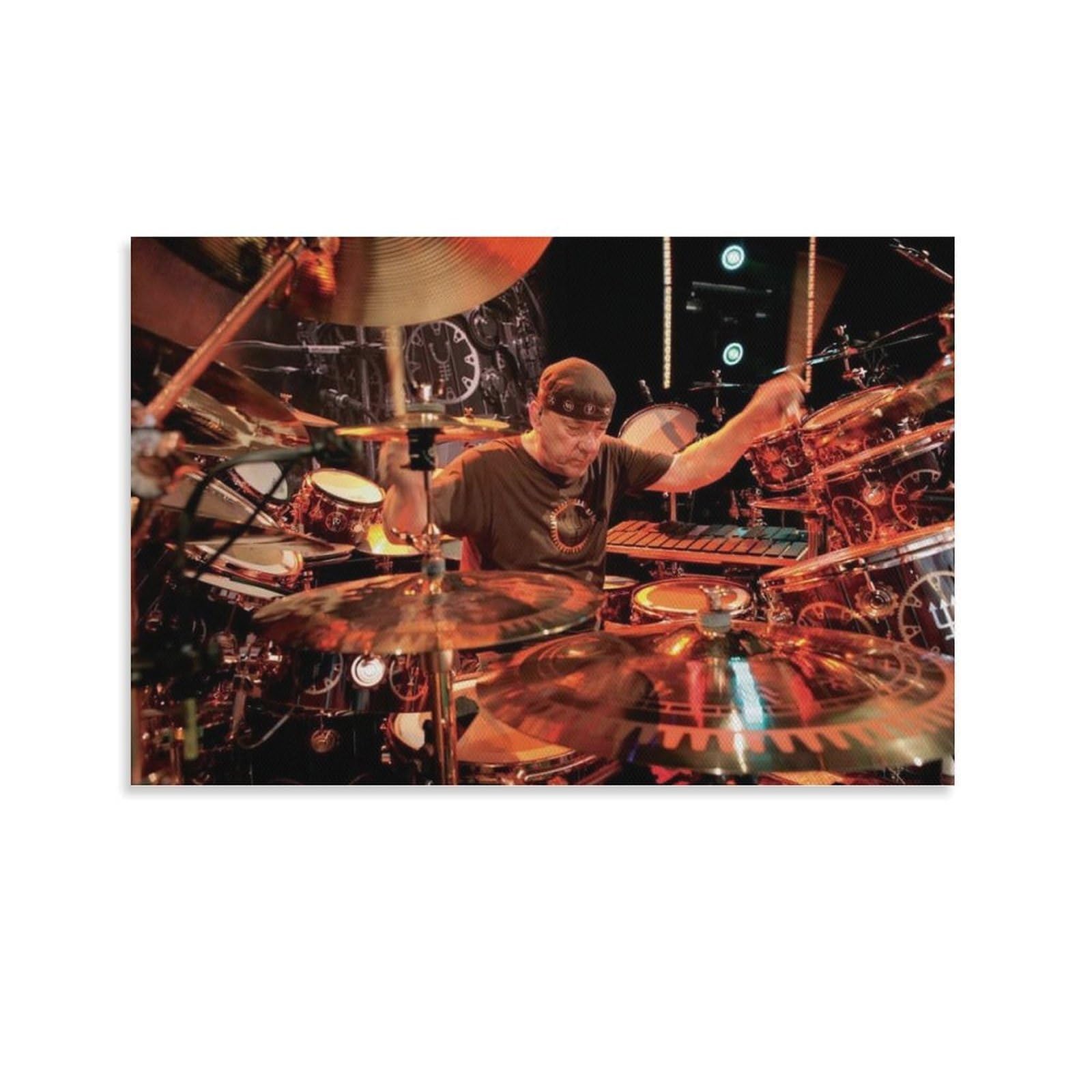 FCOIN Neil Peart Canvas Poster Picture Print Wall Art Poster Painting Canvas Posters Artworks Room Aesthetic 24x36inch(60x90cm)