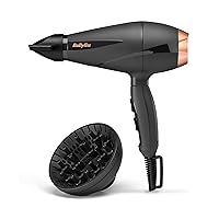 BaByliss Asciugacapelli MADE IN ITALY Smooth Pro, Motore AC Phon Capelli Professionale,2200W