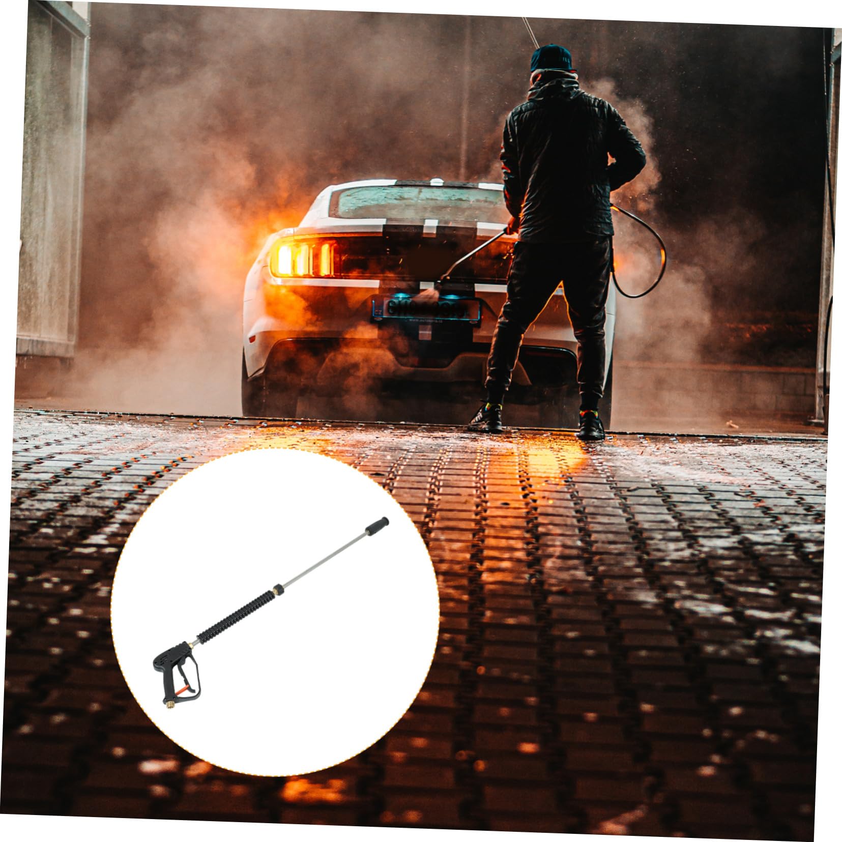 SOIMISS Boquillas Ajustables para Lavadora Presión Accesorios Profesionales para Limpieza de Coches Mango Ergonómico Resistente y Compatible Mayoría de Hidrolimpiadoras de