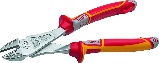 NWS 137-49-VDE-200-SB Number 137-49 VDE Heavy Duty Side Cutter, Silver/Red, 200 mm