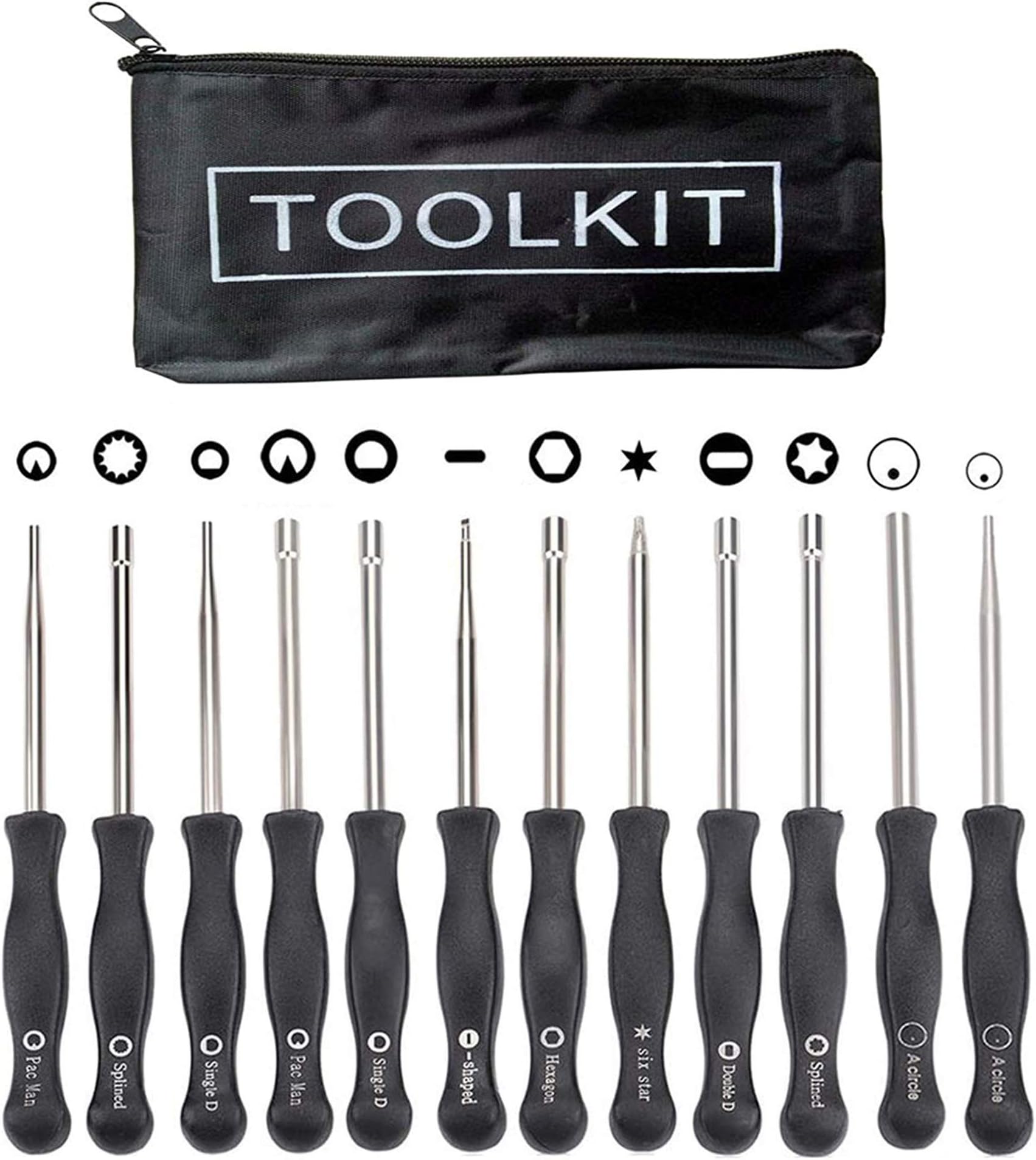 12 PCS Carburetor Adjustment Tool with Acircle Scredrivers for Common 2 Cycle Carburator Adjusting Small Engine Carb Tune up Adjusting Tool