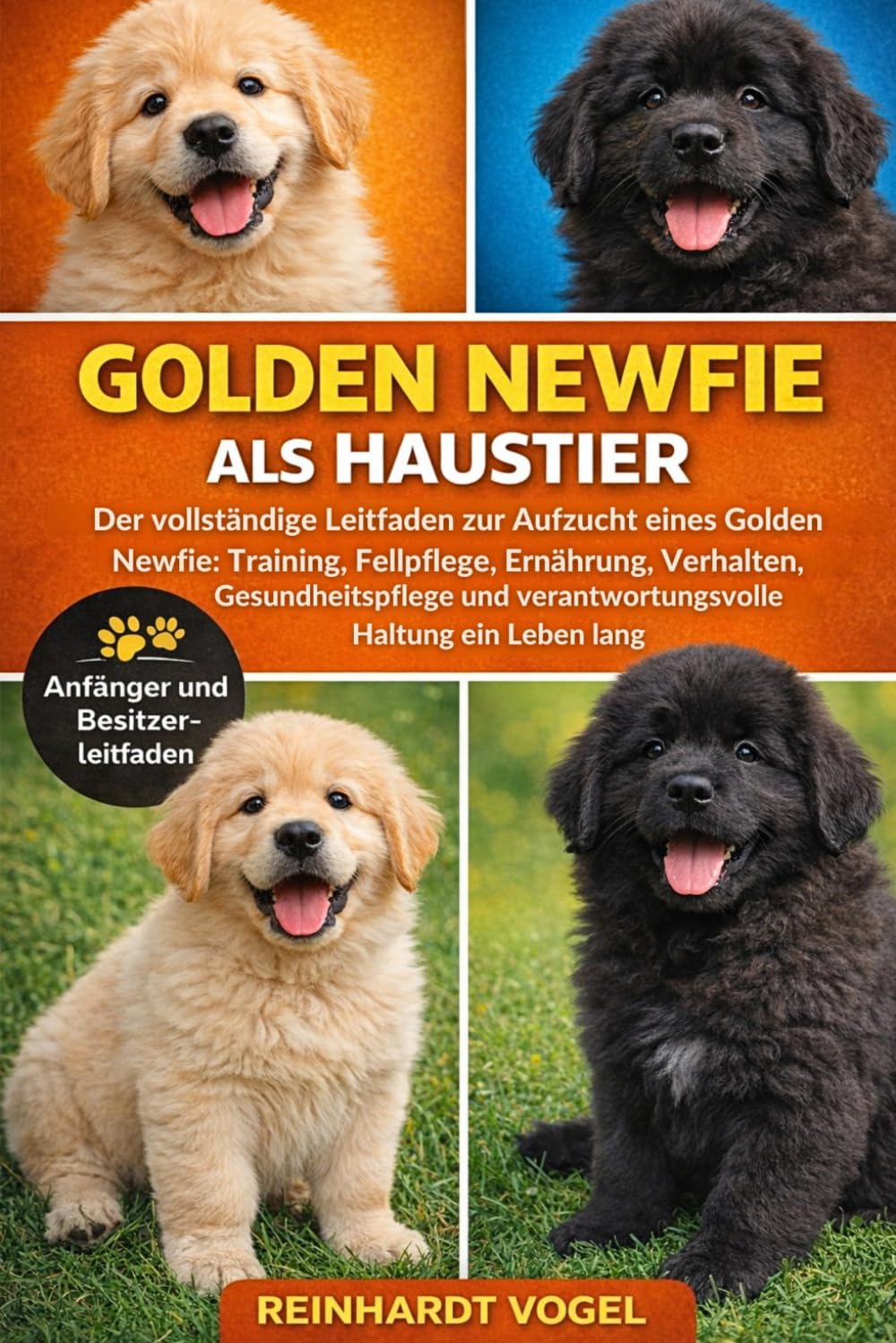 GOLDEN NEWFIE ALS HAUSTIER: Der vollständige Leitfaden zur Aufzucht eines Golden Newfie: Training, Fellpflege, Ernährung, Verhalten, Gesundheitspflege und verantwortungsvolle Haltung ein Leben lang