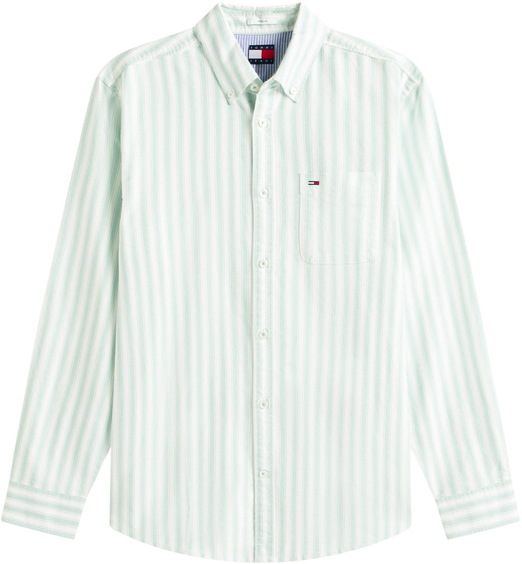 Tommy Jeans Herren TJM Reg Stripe Oxford Shirt EXT Dm0dm22790 L/S Shirt (1er Pack)