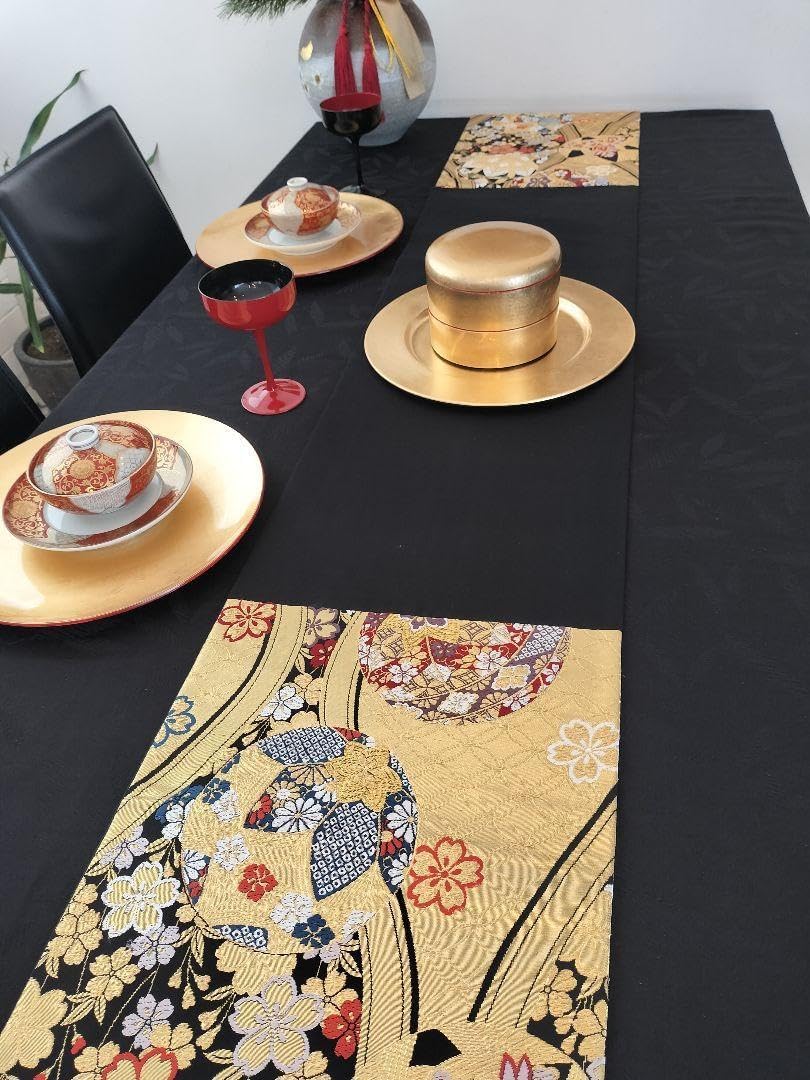 A751高級‼️ひな祭り‼️手毬‼️袋帯テーブルランナー2m19cm 【公式通販】