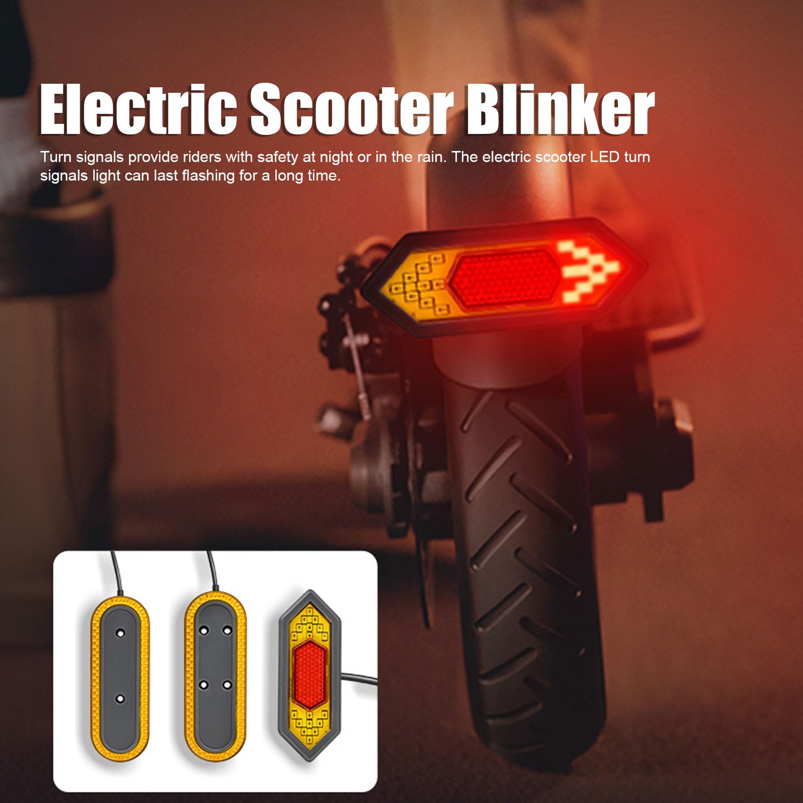 Scooter Elettrico Indicatori di Direzione Scooter Bike Indicatori di Direzione Lampeggiante Fanale Posteriore a LED Compatibile per XIAOMI M365 PRO Pro2 Scooter Elettrico, AATRAAYPFSQA8XGN6