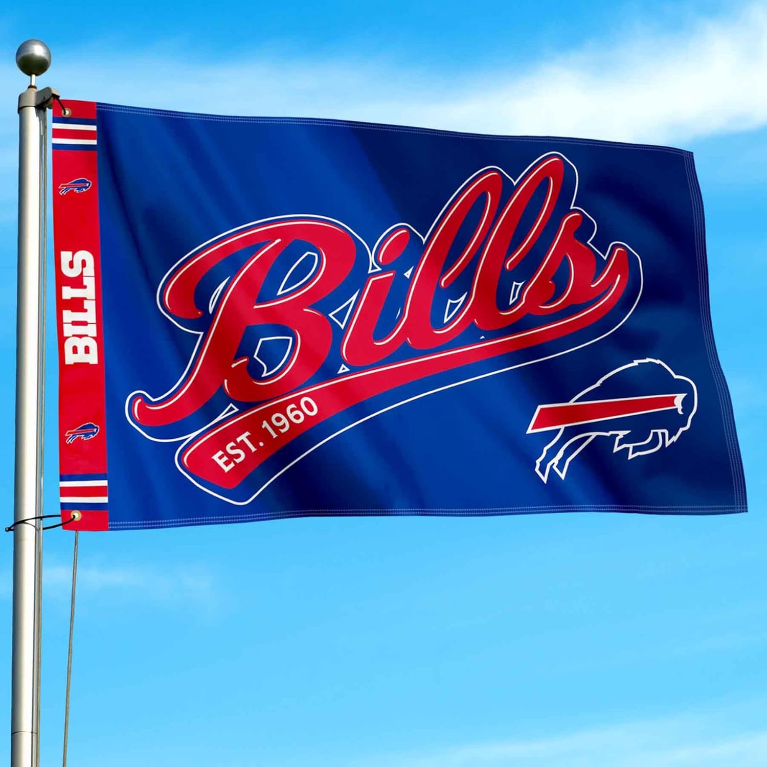 Buffalo Bills Script Logo Premium Flag - Image 3