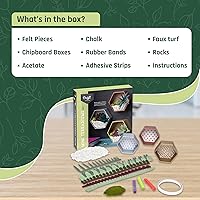 Vista 5 de Craft Crush — Mini Plantas Terrarios Fácil Divertido Kit de Artes y Manualidades — ¡Haz 3 Encantadores Terrarios Falsos! — Para Edades de 13 años