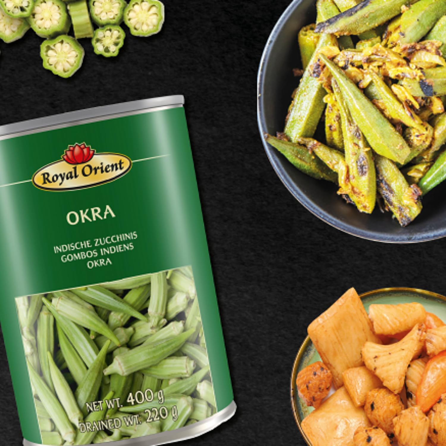 ROYAL ORIENT - Okra en agua salada - Multipack (12 X 400 GR)