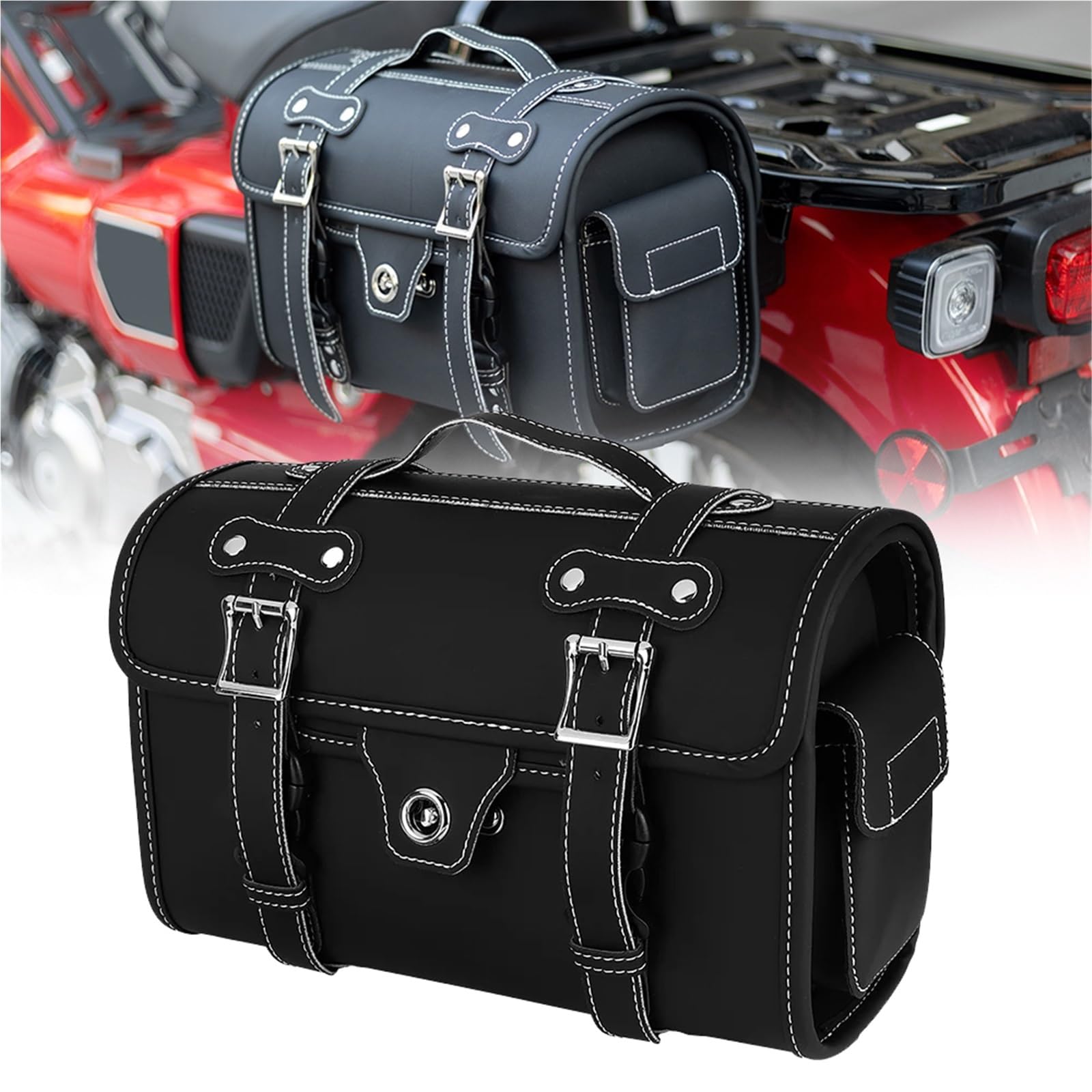 Baúl universal de moto impermeable para mantener tu equipaje seco 8