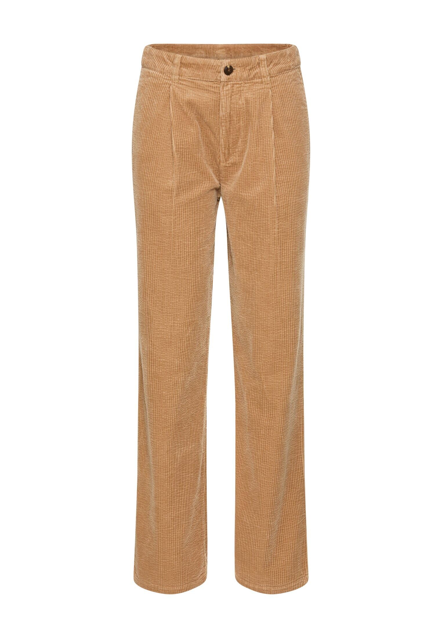 camel active Damen Relaxed Fit Chino Hose aus Baumwolle