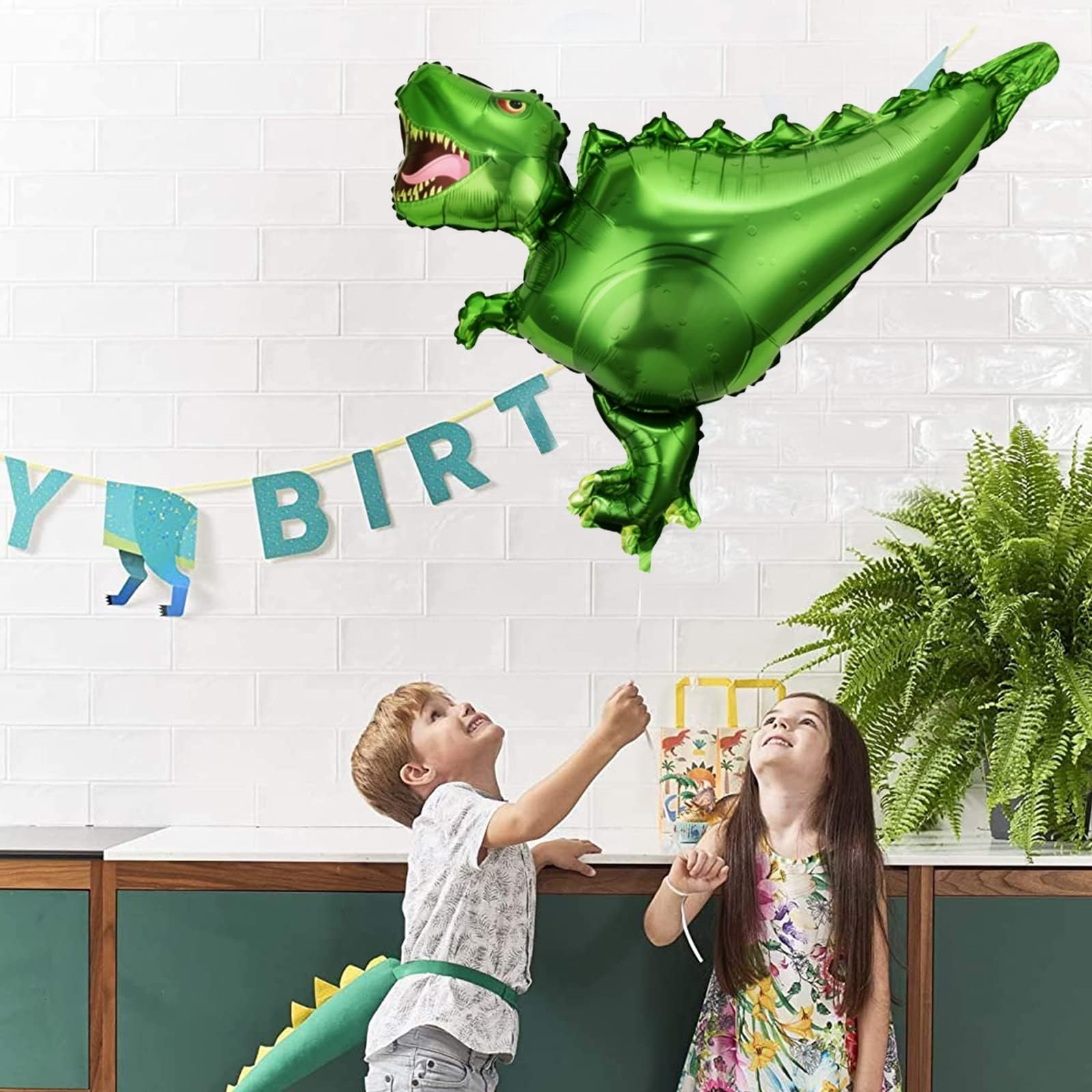 Unique Party Dino-Folienballon – 46 Cm, Bunt, Für Mottopartys & Dekoration