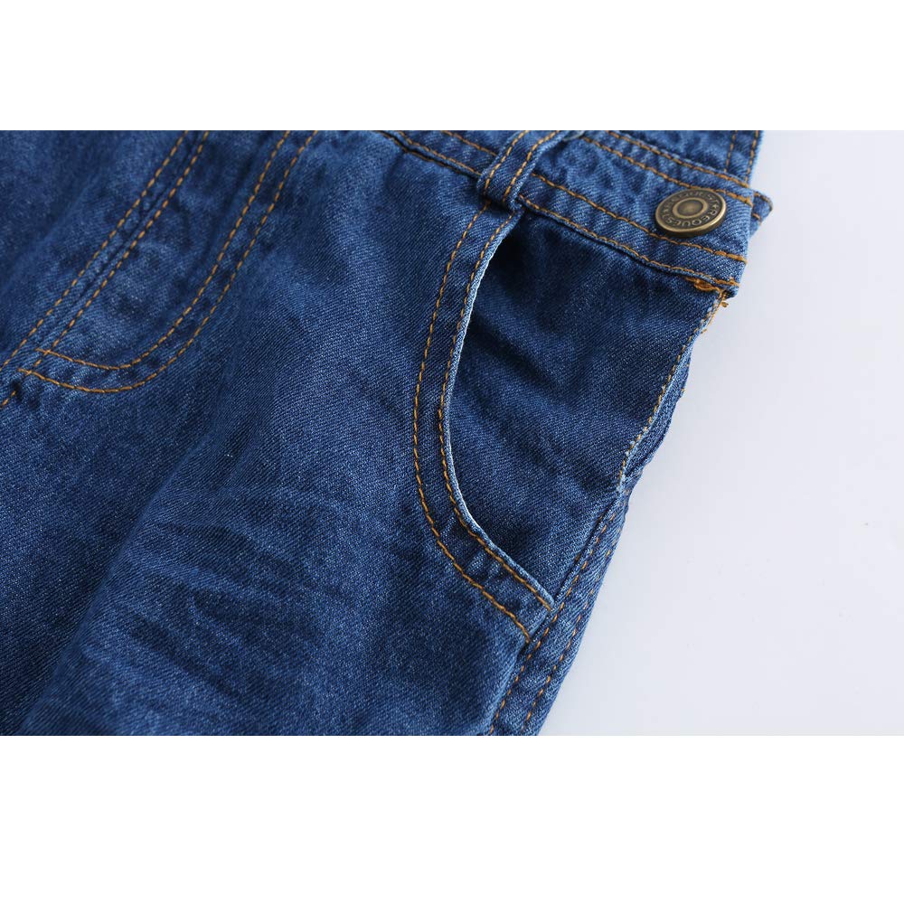 Grandwish salopette bambini tuta blu denim per ragazze ragazzi 2 anni-10 anni