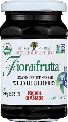 Rigoni di Asiago Fiordifrutta - Fruta orgánica para untar arándano silvestre 882 onzas Rigoni di Asiago Fiordifrutta - Fruta orgánica para untar arándano silvestre 882 onzas