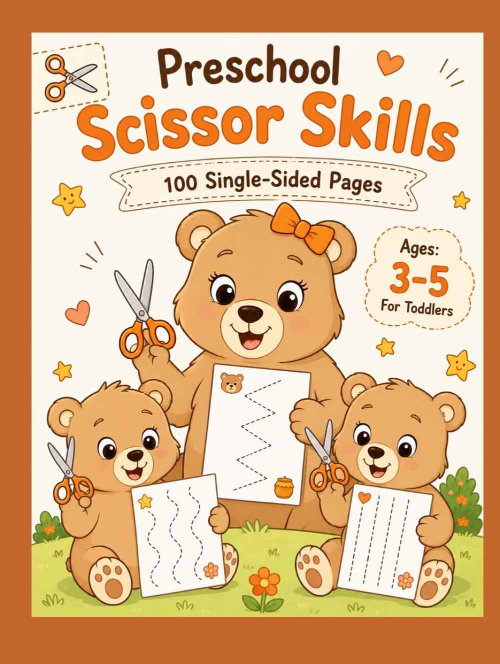 Preschool Scissor Skills: 100 Single-Sided