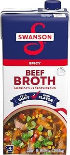 Swanson Spicy Beef Broth, 32 oz Carton
