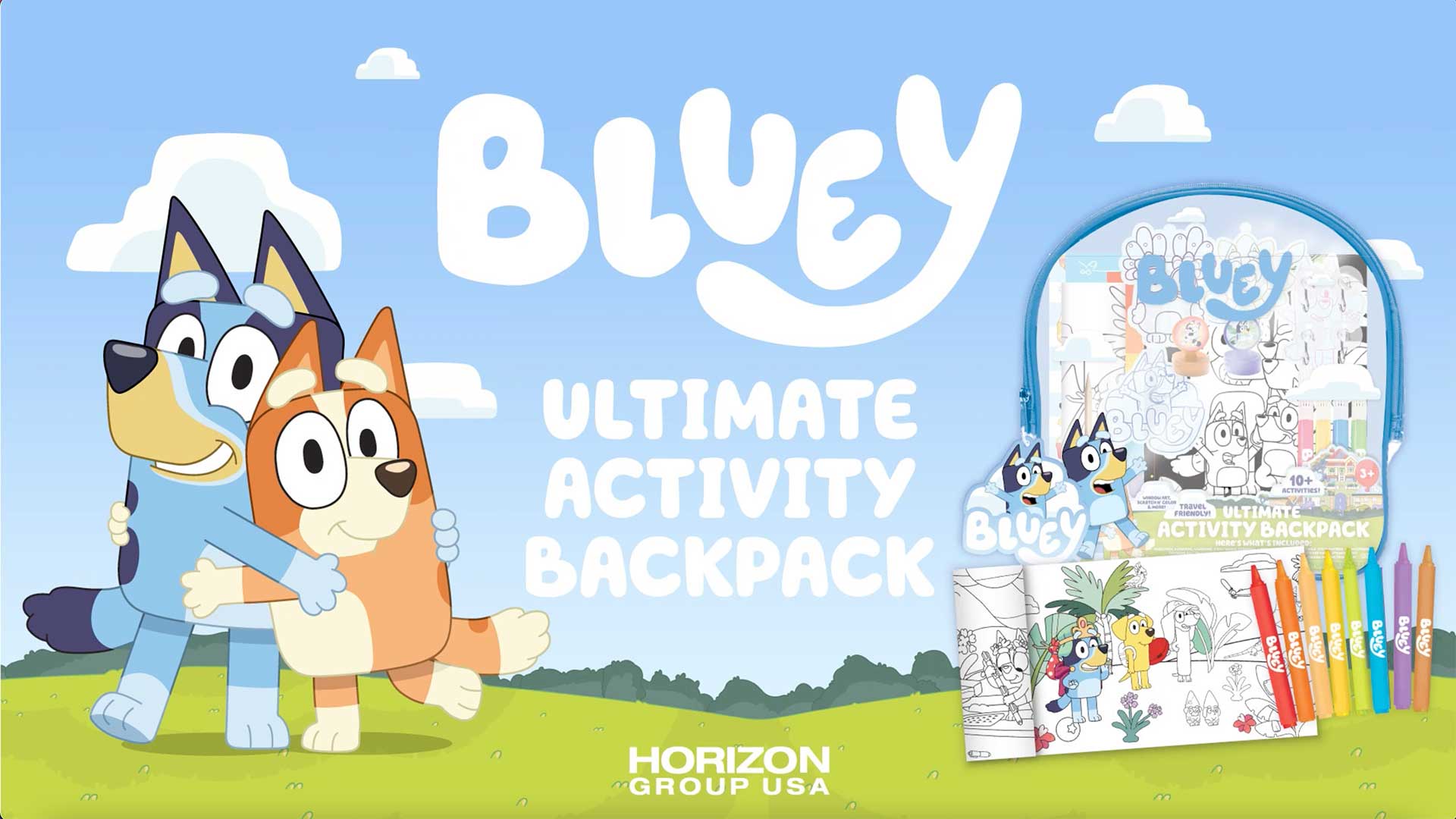 Amazon.com: Horizon Group USA Bluey Ultimate Activity Backpack, 10