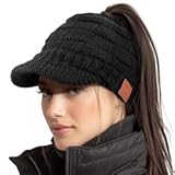 Bluetooth Beanie for Women&comma; Beanie with Bluetooth Headphones&comma; Wireless Knit Hat Type-C Rechargeable&comma; Womens Gifts