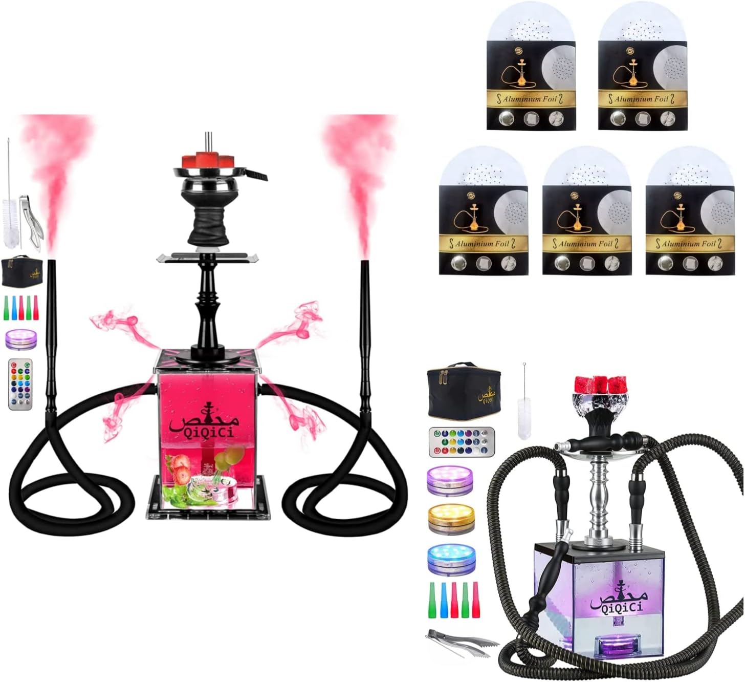 Pilot Hookah set ＆ Cube Hookah Set ＆ Hookah Foil set 250pcs