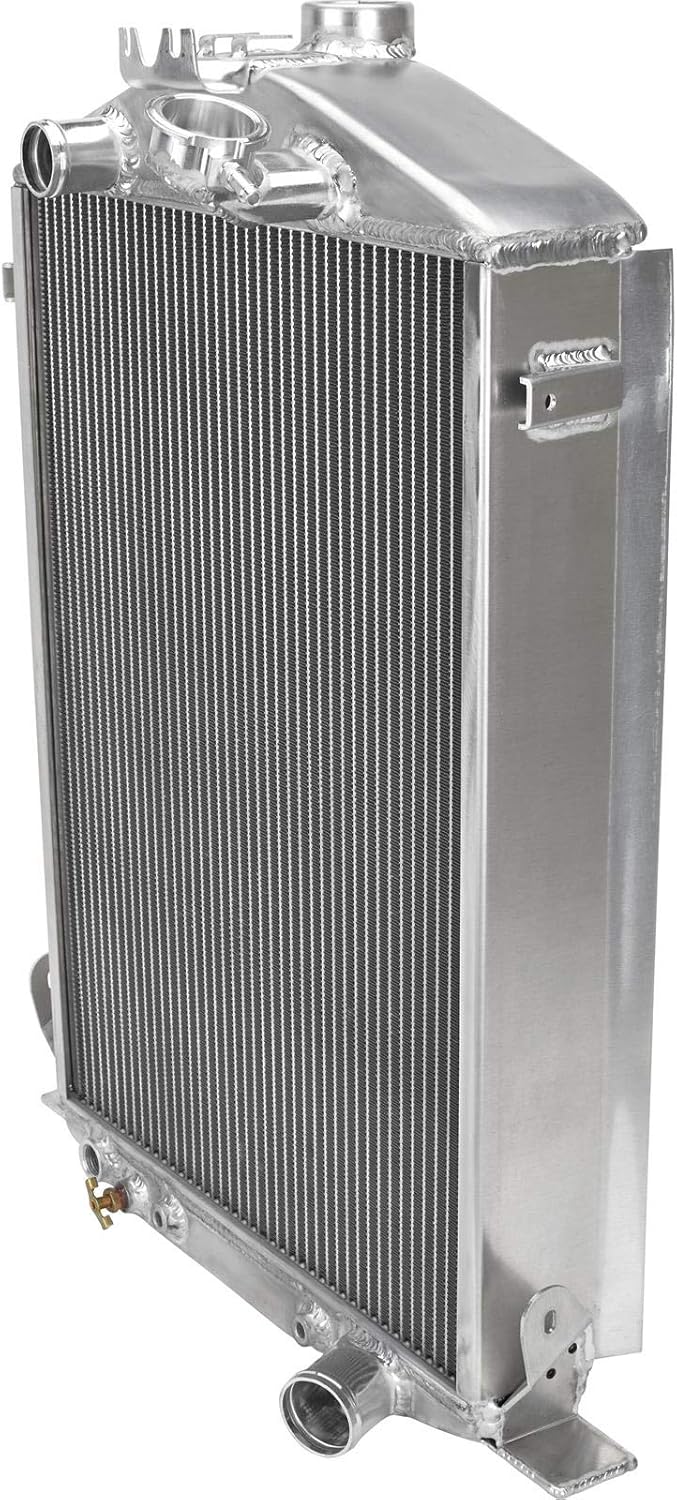 1932 Compatible with Ford Radiator for Small Block Compatible with Chevy, Grille Shell and Insert