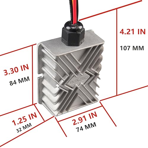 Miniatura 2 de Transformador de módulo impermeable de 12V a 24V DC Step Up Converter Boost (5A 120W)