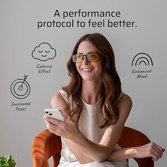 TrueDark by Dave Asprey | Daylights Yellow Lenses Block 75% of Blue Light for Heavy Daytime Screen Use