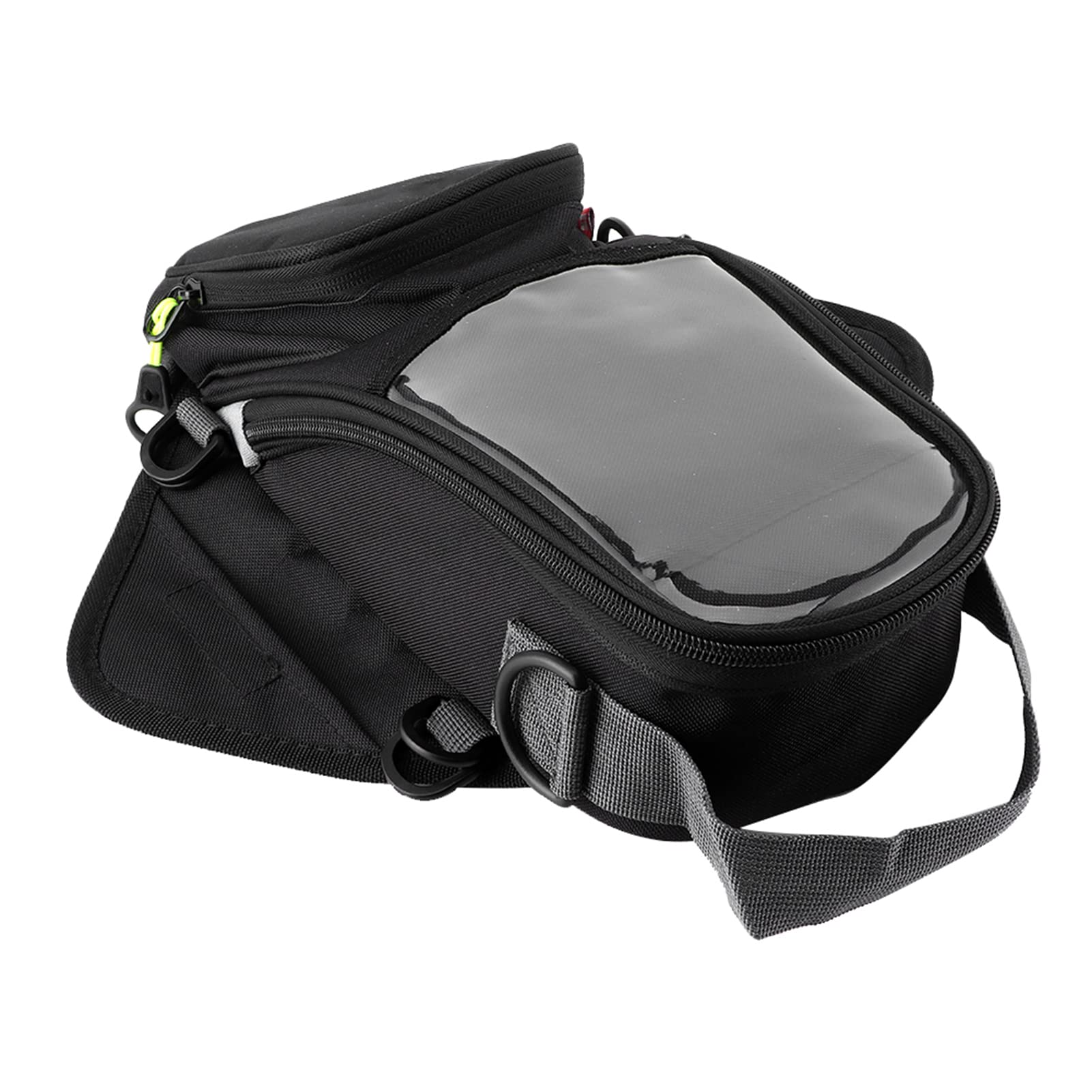 Sac de Réservoir de Moto Magnétique étanche, Sac à Bandoulière de Grande capacité pour Motocyclistes, Tissu Oxford Noir en Nylon