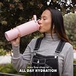 Simple Modern Trek Pivot | 40oz Bouteille d'eau avec poignée & Paille interchangeable & Chug Lids en acier inoxydable isolé Jug.Sports de gym dehors