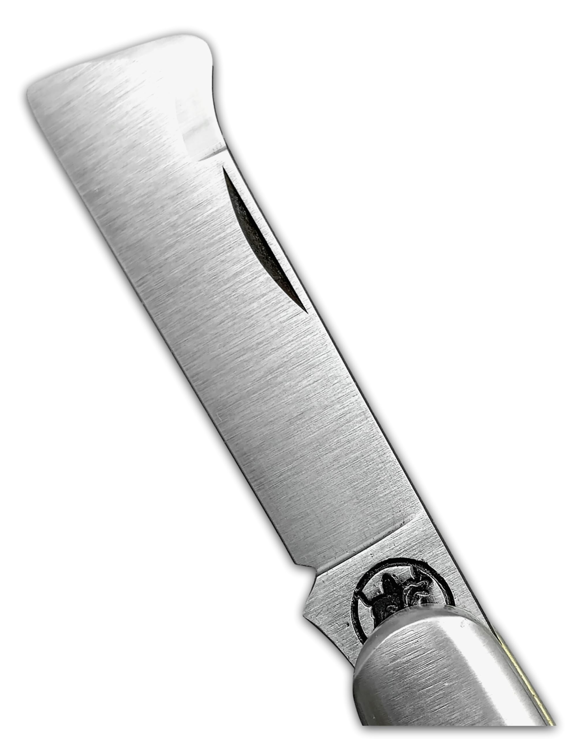 DUE BUOI 203L Coltello da Innesto Professionale Alberi da Frutto e Giardinaggio Manico in Mogano e Lama in Acciaio al Carbonio Böhler K720