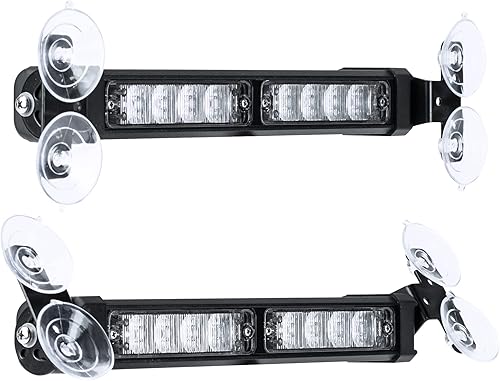 Miniatura 3 de LAMPHUS - Barra de luces estroboscópicas de ledes, de advertencia, emergencia, para cubierta, SolarBlast SBLS24 8W., rojo (Amber  Red)