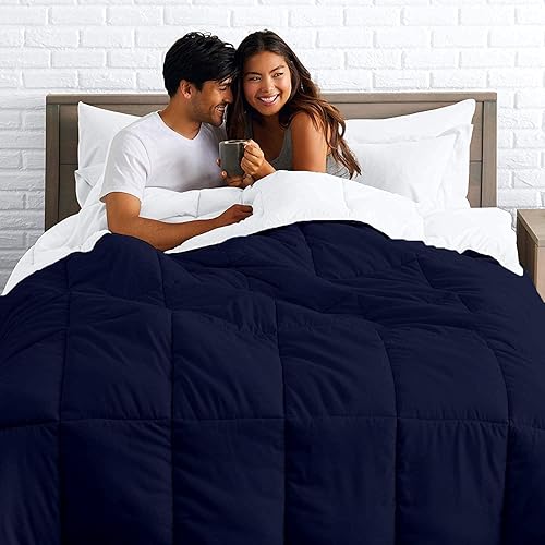 Miniatura 4 de Juego de edredón reversible de 3 piezas, 100% algodón, cosido en caja, alternativo, acolchado con 2 fundas de almohada, relleno de 500 GSM para