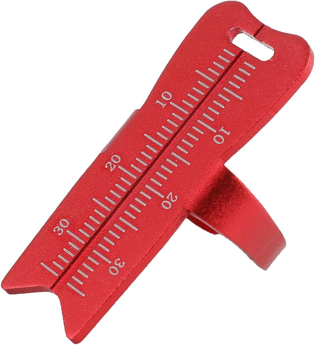 Endodontic Measuring Ring File Finger Ruler Red, Aluminium Dental Root Canal Measurement Instrument 3.5-cm, 1.4-Inch, Easy to Use - Lightweight & Durable