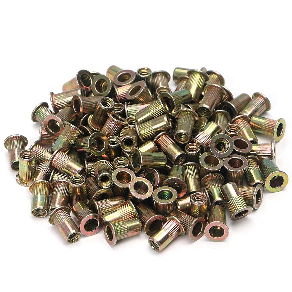 Kit 115 Pièces Rivets Nuts M6 - Acier Zingué, Pour Fixations Solides Et Rapides