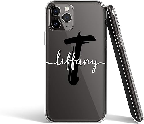 Miniatura 3 de Personalized Case For iPhone XS Max Xs iPhone 14 Pro Max 7 8 Plus Case Handwriting Clear Custom Name Initials Monogrammed Transparent Shockproof