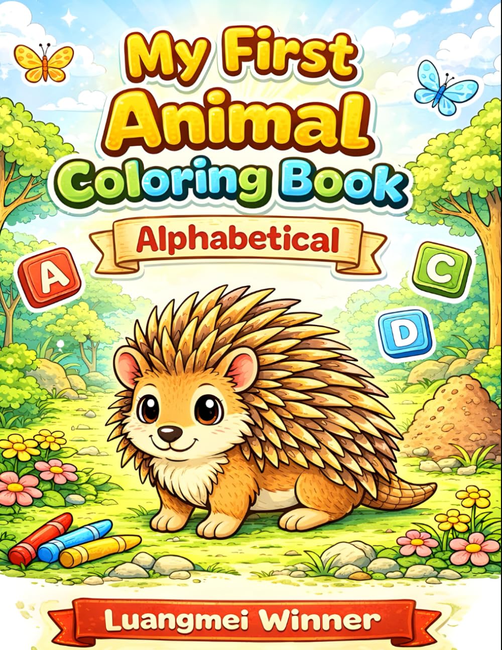 Animal theme art book, fun creative activity for kids Aged 5 to 10.: Cute and Fun Zoo, Farm & Wild Animal Designs | Easy Large Print Coloring Pages ... Activity Book for Relaxation and Learning.