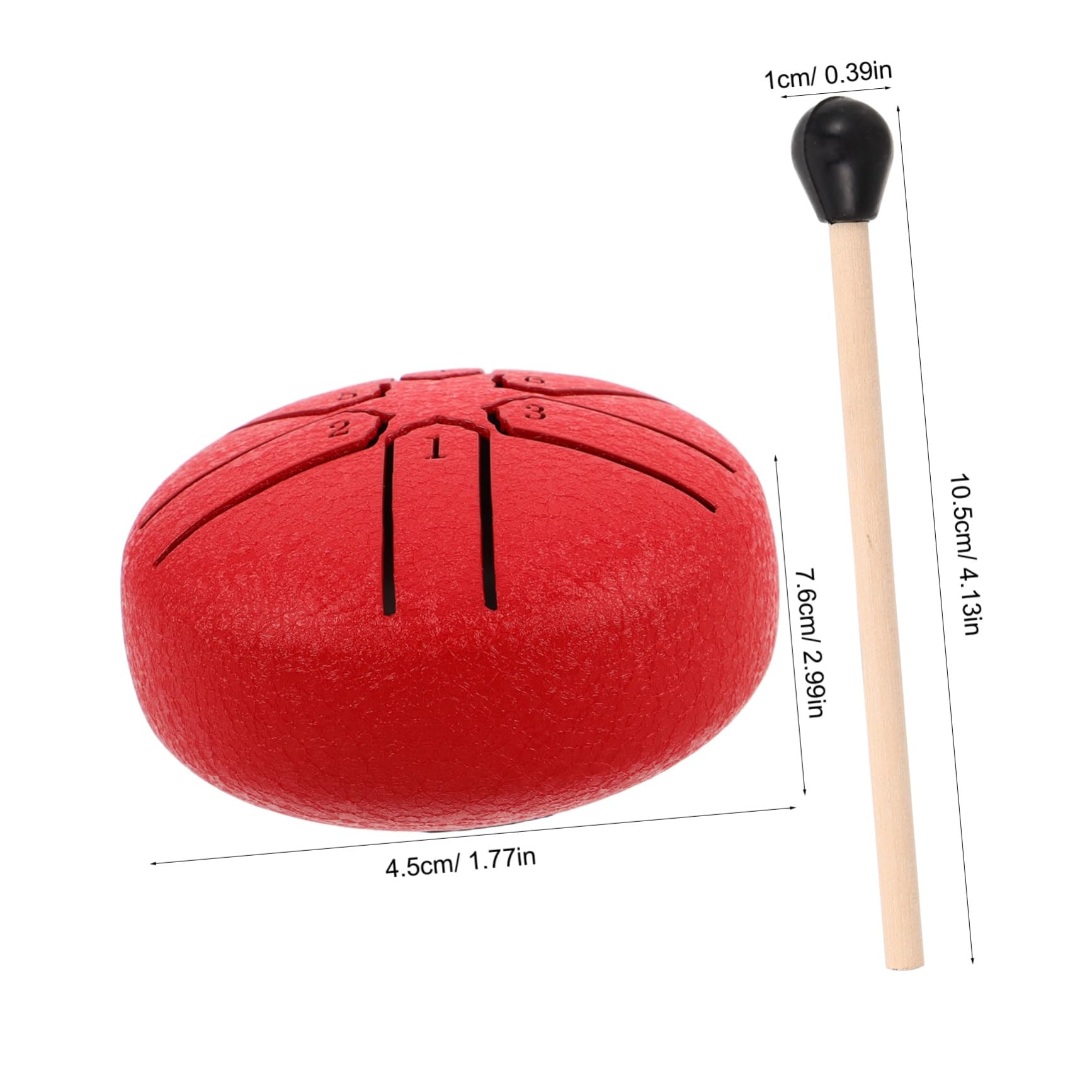 Abaodam 6 Note Mini Steel Tongue Drum Easy to Play for Boys and Girls Adults Yoga Outdoor Garden Rain Drum